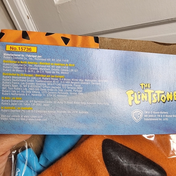 Fred Flintstone Costume XL Men's Halloween Rubies - Picture 5 of 9